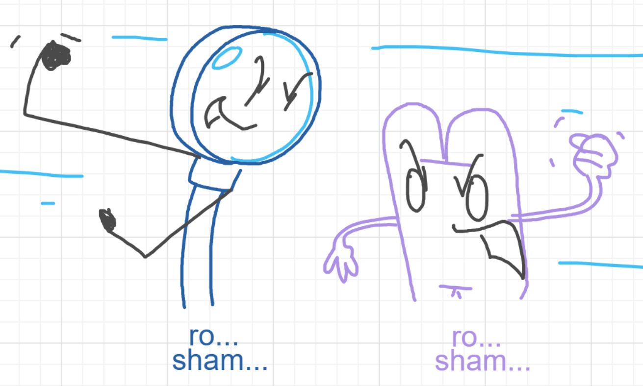 A panel from I've Been Everywhere, Man, episode nine of the Board Boards object show by Furretwalk/WalkingFurret.